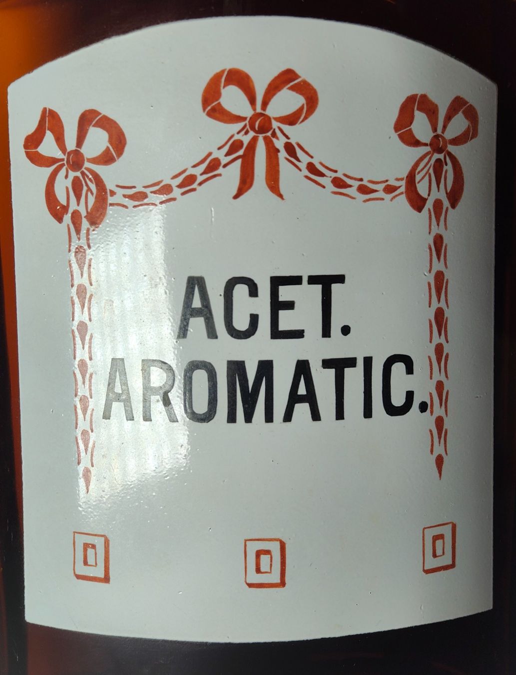 Accessori da laboratorio: Große Antike Apothekerflasche ACET. AROMATIC. Art Déco 22cm – Usato da Monthey venduto da 19_karen_84 1