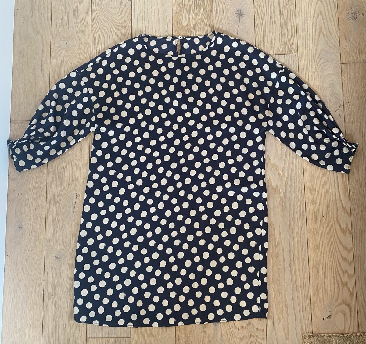 Mango Vestiti: Robe à pois Mango - bleu et blanc – Usato da Broc venduto da ffribourg 5