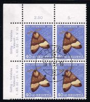 Pro Juventute 1952 4er-Eckrandblock ⊞ gest. ʘ ZNr. J147