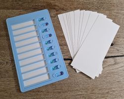 Blaue To Do Liste für Kinder NEU inkl. Ersatzkarten