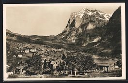 Grindelwald, Teilansicht mit Wetterhorn