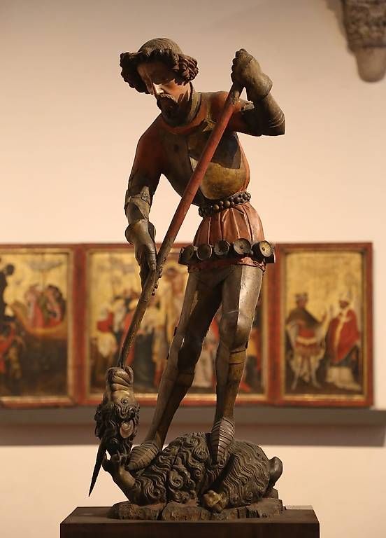 Sculture & Statue: Schnitzplastik heiliger Georg – Usato da Horn venduto da sniper0174 1