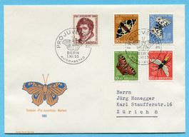 FDC - Satzbrief Pro Juventute 1955 auf P3