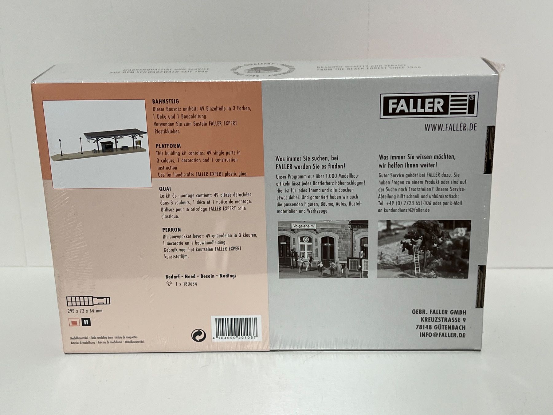 Faller Modelleisenbahnen: FALLER  120106 BAHNSTEIG H0 – Neu und originalverpackt aus Geroldswil von TopTrain54 2