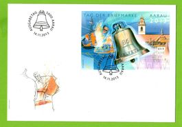 2013 FDC Tag der Briefmarke Block Aarau  LP