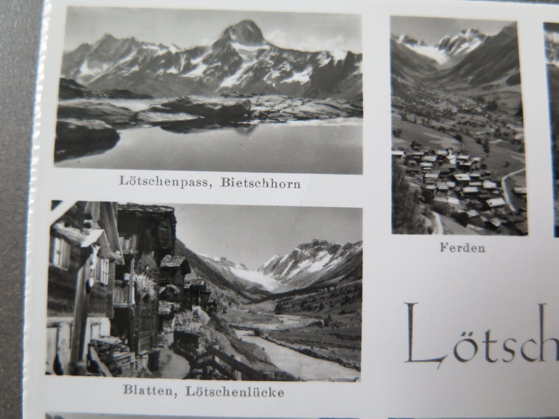 Cartoline postali: LÖTSCHENTAL - 9-BILDRIGE AK – Usato da Wittenbach venduto da lipasal 1