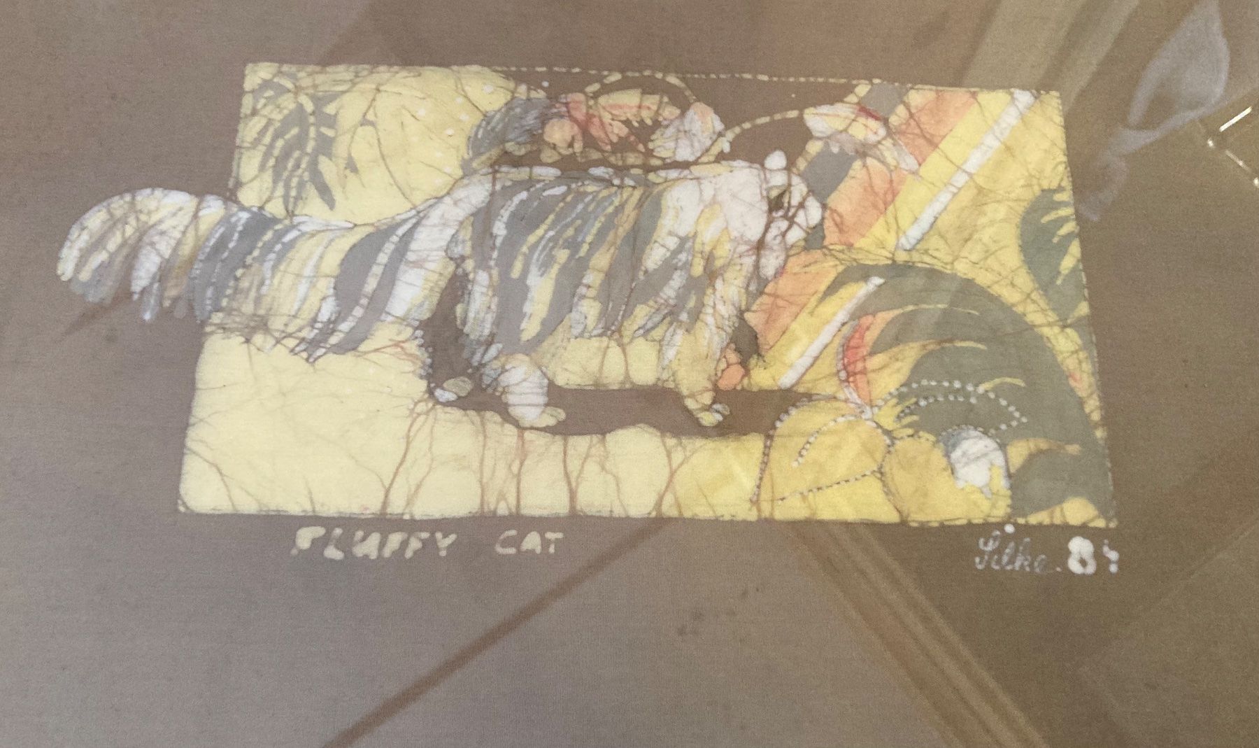 Poster & Bilder: Batik Bild Katze – Gebraucht aus Ranflüh von SwR_E19 1