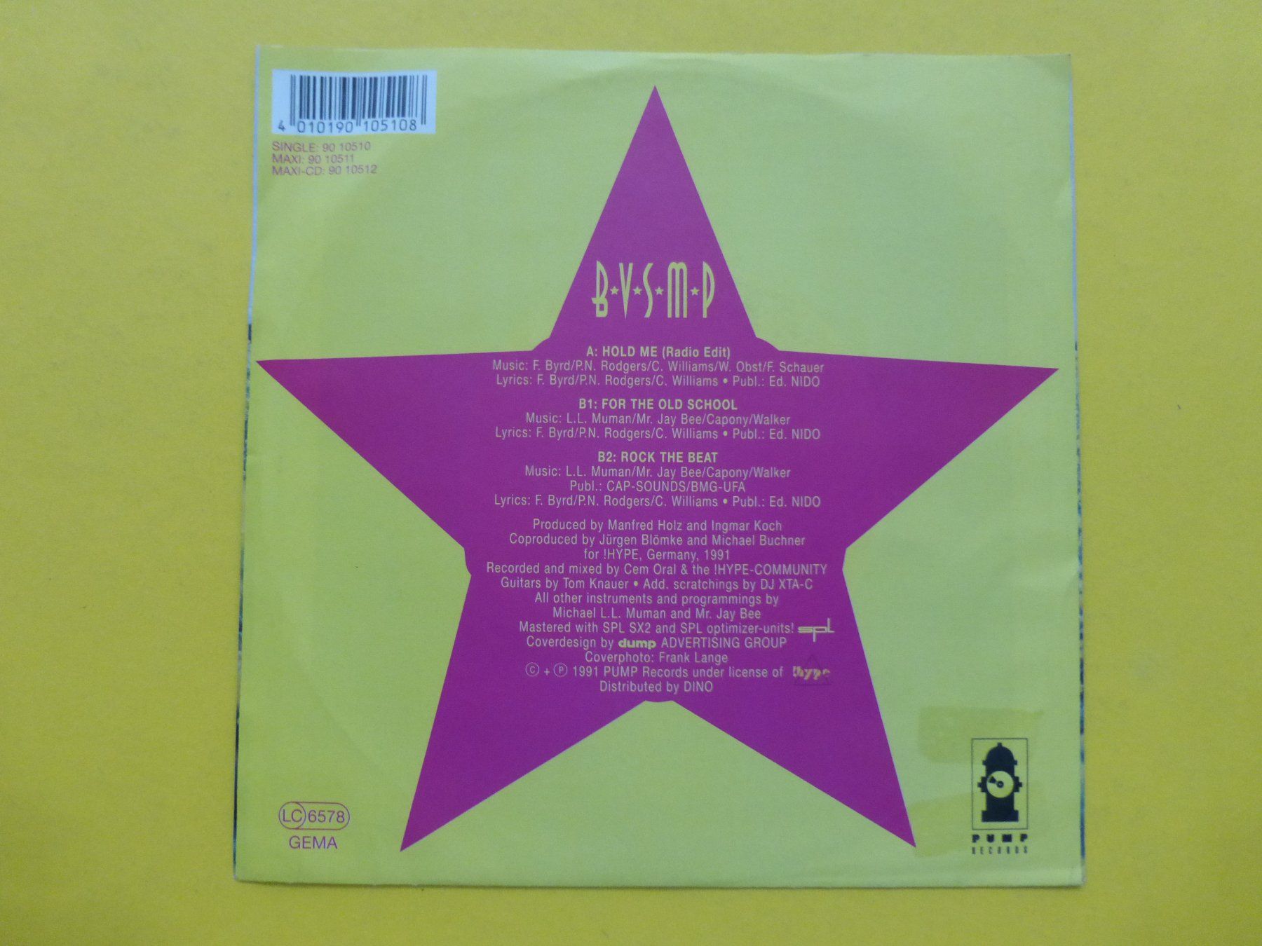 Schallplatten: B.V.S.M.P. – Hold Me – Gebraucht aus Zürich von Swiss57 1