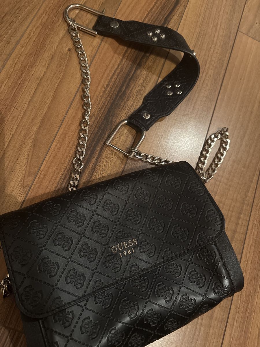 Guess Borse da donna: Borsa a tracolla Guess nera, elegante e alla moda! – Usato da Täsch venduto da iladt 2