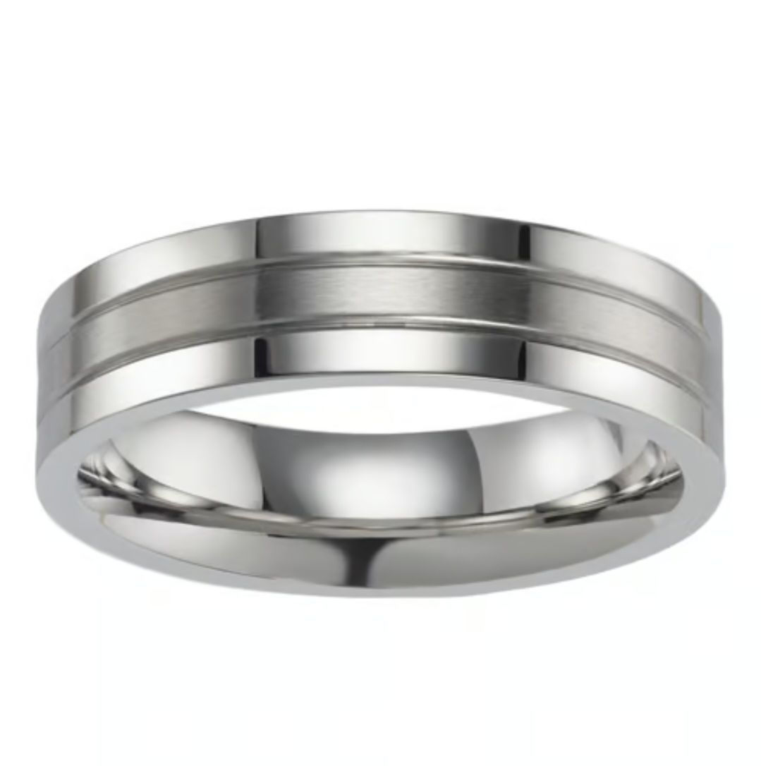Anelli: Edelstahl Fingerring – Nuovo (secondo la descrizione) da Lyss venduto da Infinia