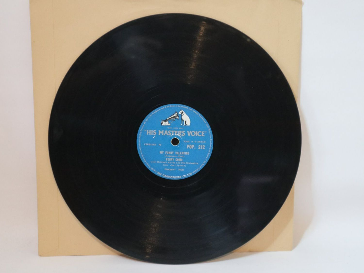 Schallplatten: Schellack Perry Como My Funny Valentine / Hot Diggity – Gebraucht aus Eschenbach SG von Astalavista 1