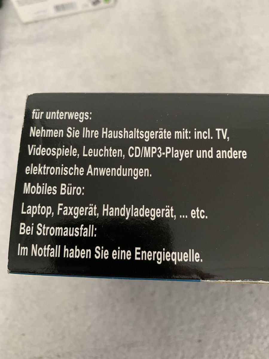 Onduleurs: Wechselrichter 350W mit USB, Camping Strom – Neuf avec emballage d'origine à Schaan par fiu_czw9 3