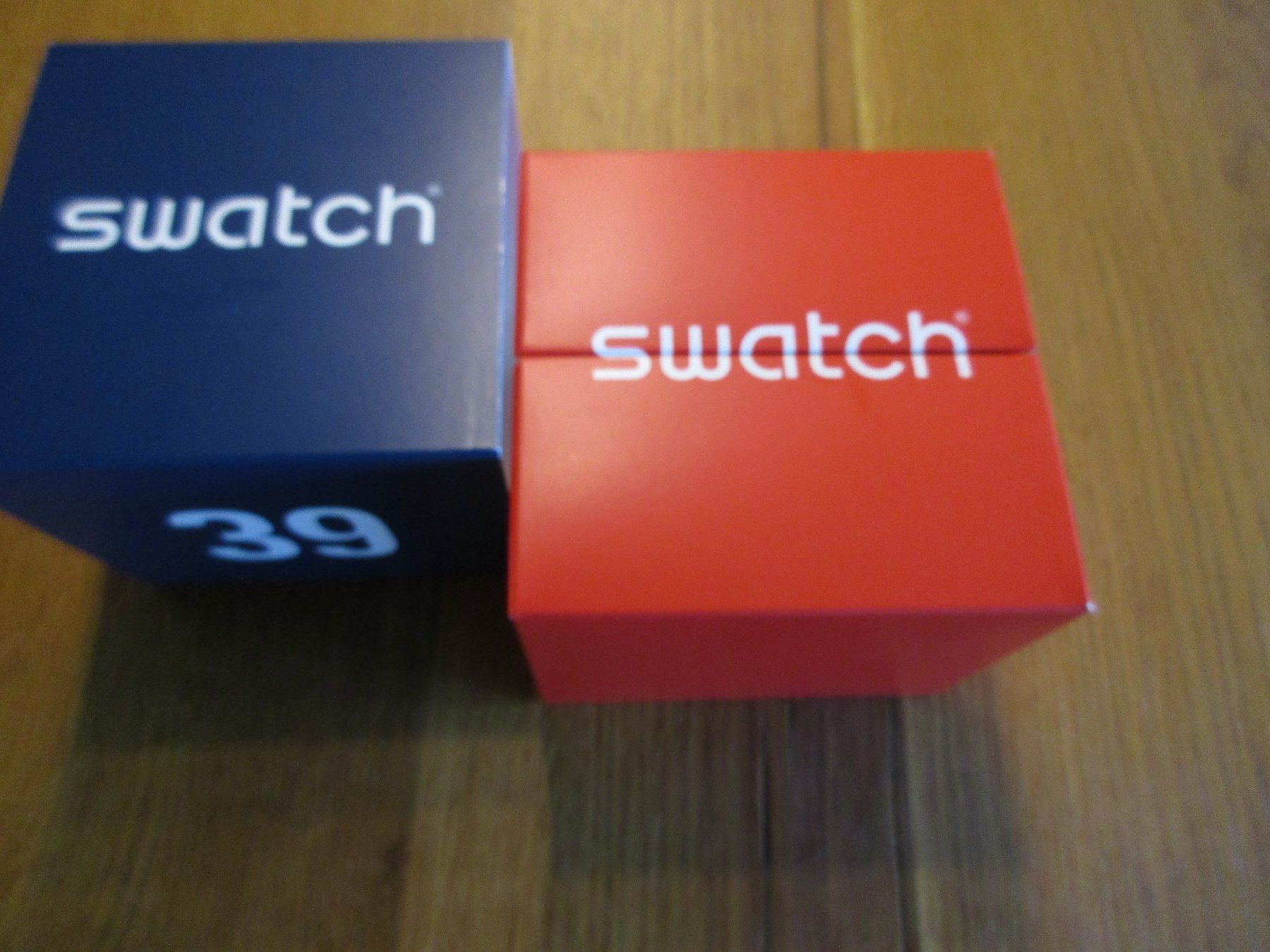 Swatch Montres: Swatch Tariff 39 quadratisch blau – Neuf avec emballage d'origine à Niederwil AG par Cembalo 2