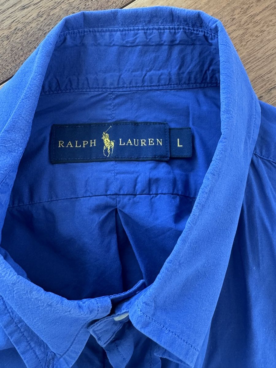 Ralph Lauren Hemden: Ralph Lauren Langarmshirt Blau, Grösse L – Gebraucht aus Bellikon von tomsawyer_75