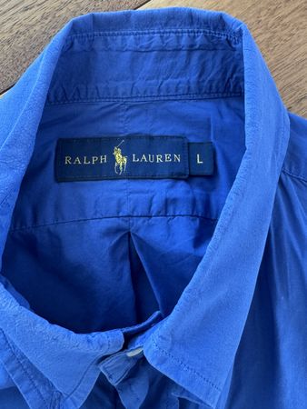 Ralph Lauren Langarmshirt Blau, Grösse L