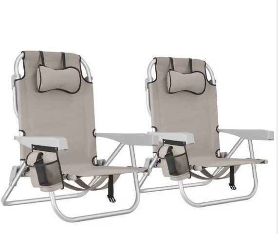 Sedie: 2er Set Strandstuhl Coral beige – Nuovo (secondo la descrizione) da Steinhausen venduto da Retourenprofis