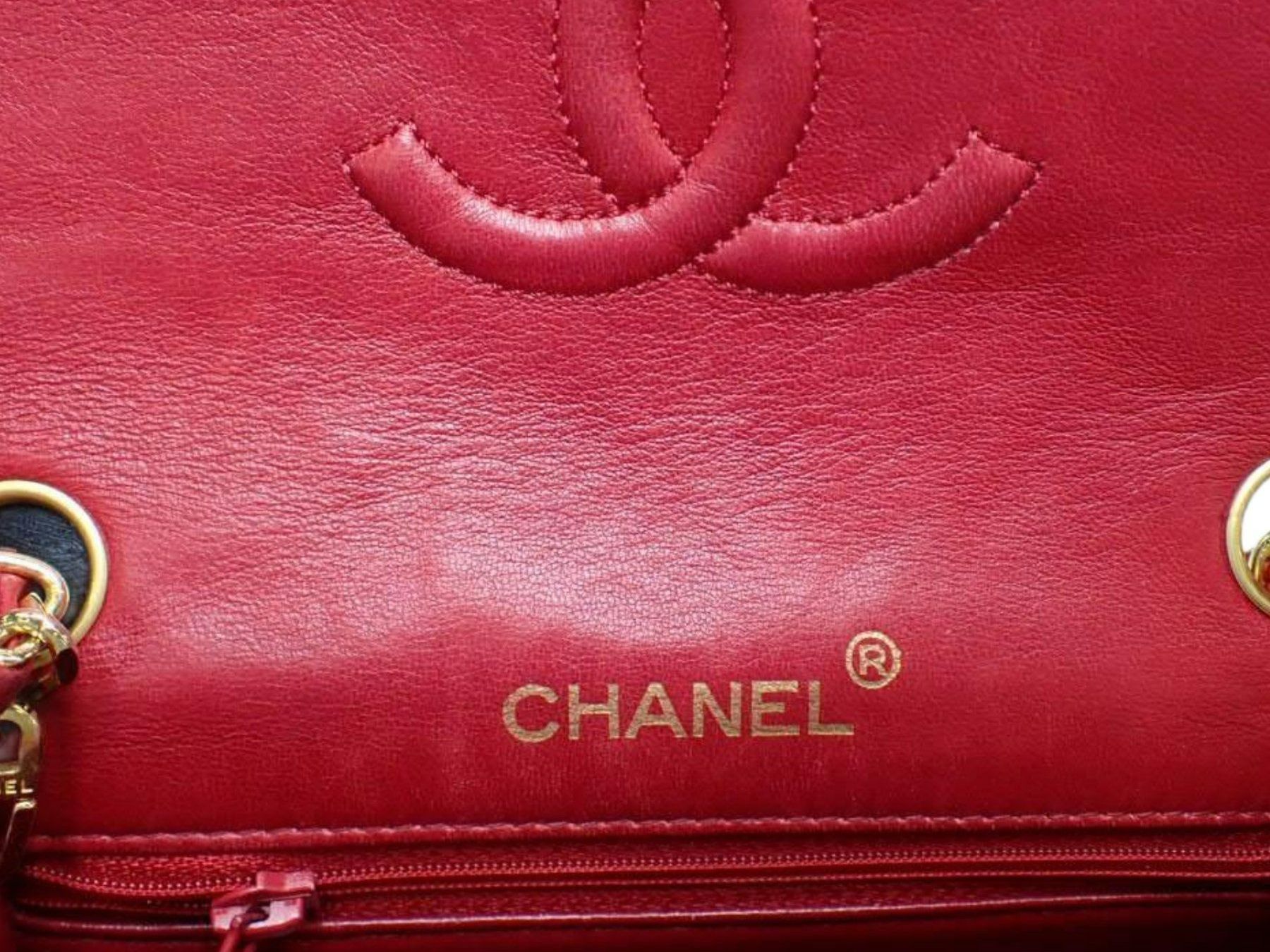 Chanel Borse da donna: Chanel Vintage Single Flap Bag Rot – Usato da Zürich venduto da Liloubags 8