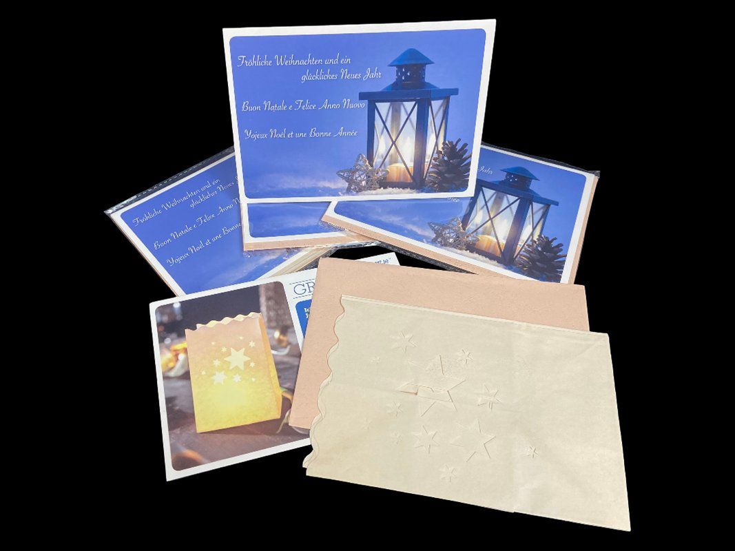 Ansichtskarten: LUMINARIA Grusslicht, 4 Stück – Neu und originalverpackt aus Hünenberg von Restwert_Zug 1
