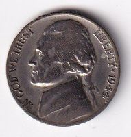 USA 5 cents 1944 P