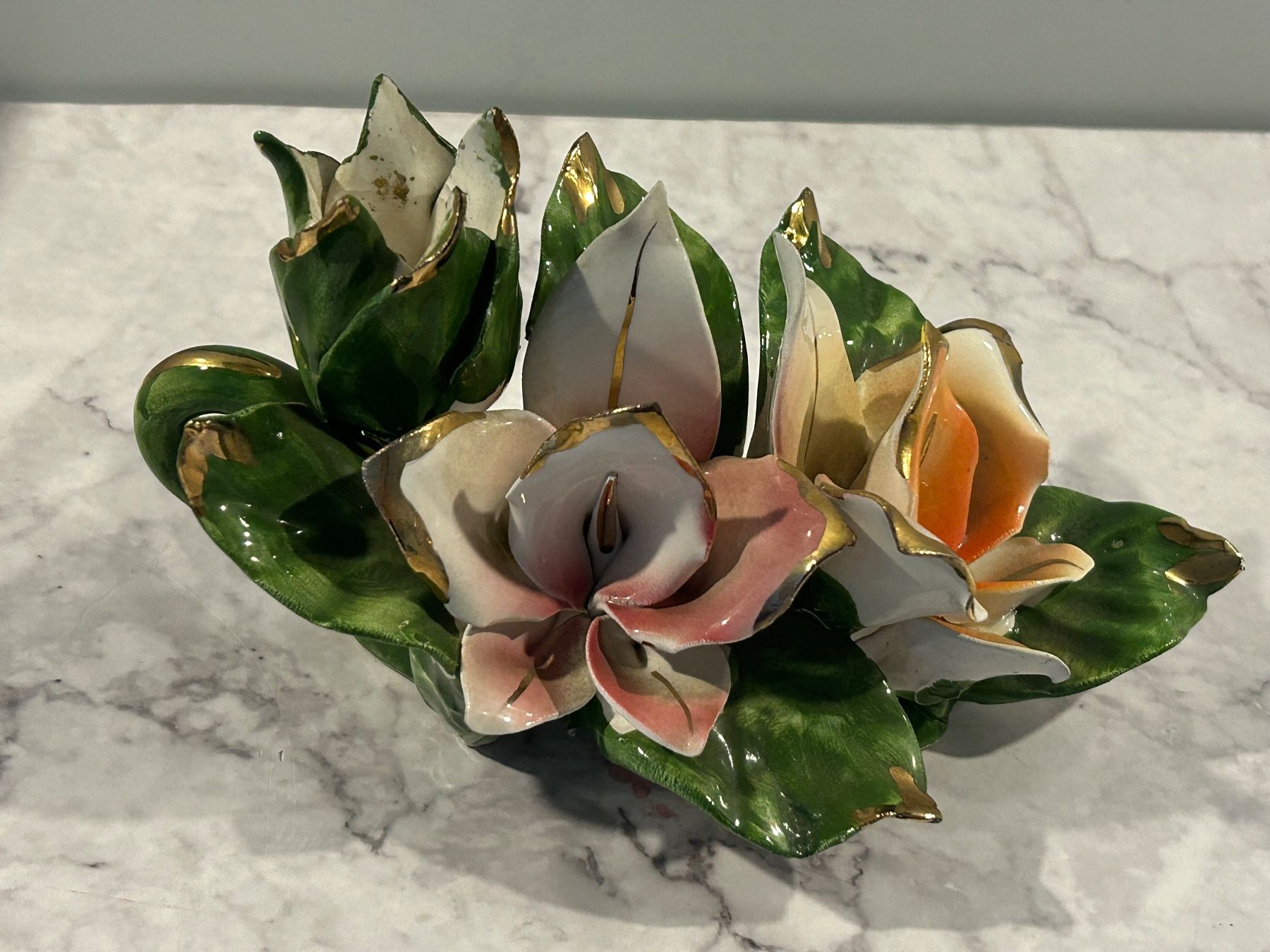 Portacandele: Kerzenständer Vintage Blumenarrangement – Usato da Basel venduto da toy_t8bb 1