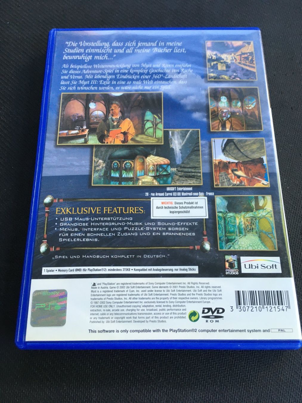 Sony Giochi: Myst III Exile - PS2 / Playstation 2 – Usato da St.Gallen venduto da Punktchen01 1
