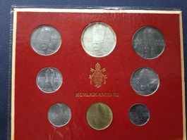 Vatikan Münzsatz Anno VII  mit Silber 1969