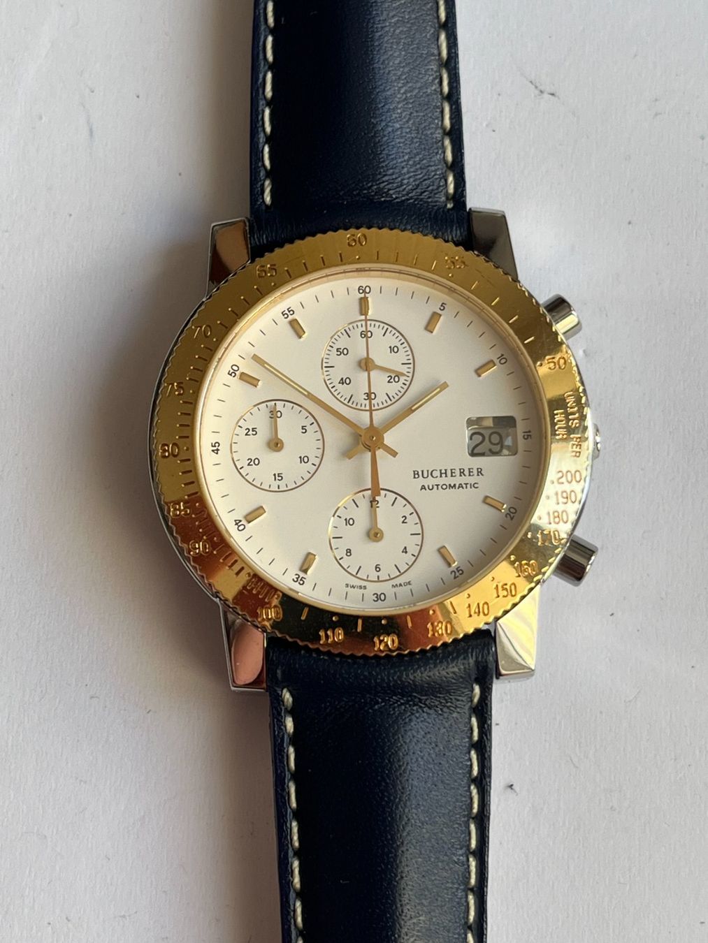 Bucherer Orologi: Bucherer Automatic Chronograph NOS – Nuovo (secondo la descrizione) da Worblaufen venduto da chronyves