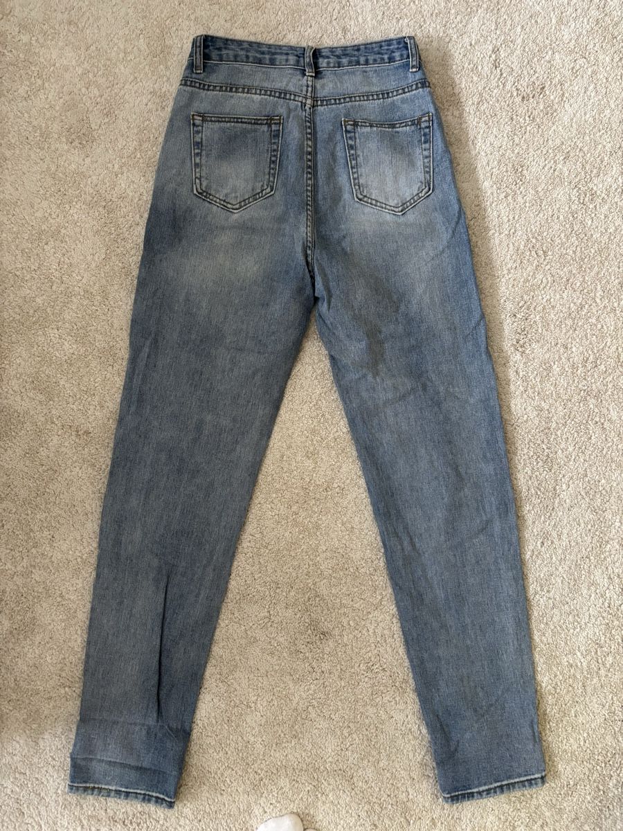 Shein Jeans: Shein Jeans mit Rissen, hellblau, Grösse S, Baumwolle – Usato da Basel venduto da mic_5258 2