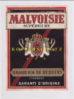 Etikette für Wein - Malvoisie Supérieure