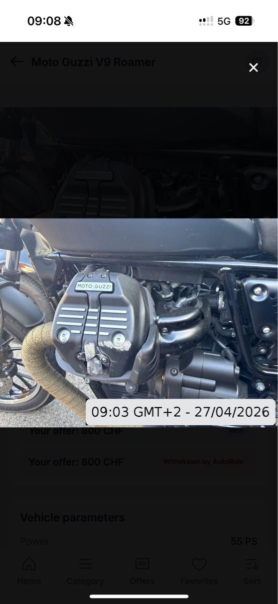 Moto Guzzi Strada: Moto Guzzi V9 Roamer – Usato da Niederweningen venduto da Pyku86 5