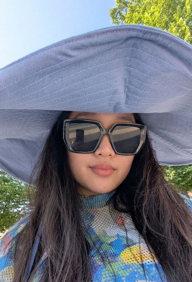 Copricapi, berretti & cappellini: Extra wide brim 20cm dramatic linen sun hat lavender gray – Nuovo (secondo la descrizione) da Meyrin venduto da att_mgj5 1