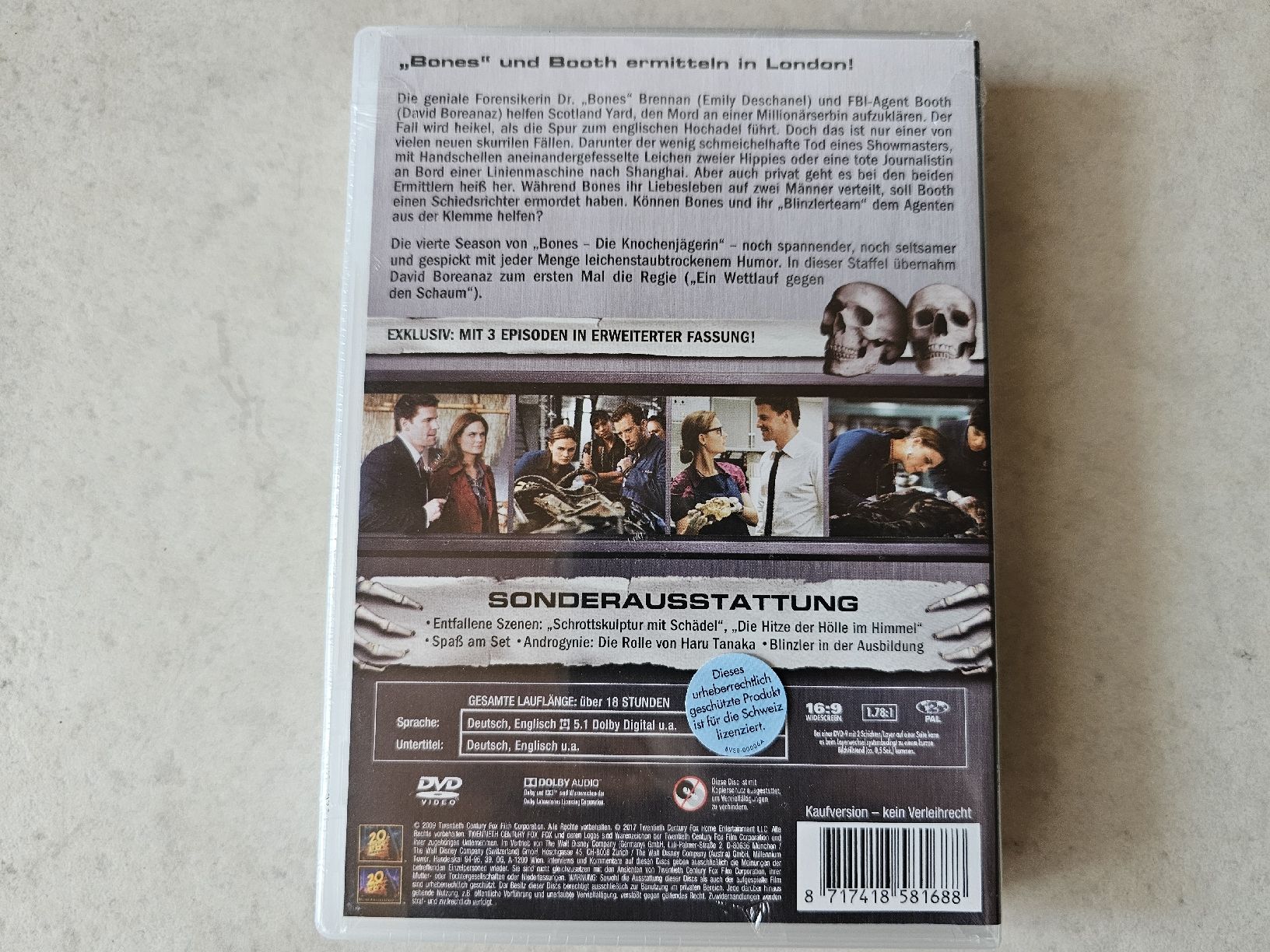 Tutti i DVDs: Bones  -  Komplette Staffel 4  /  Fabrikneu – Nuovo e nell'imballaggio originale da Schneisingen venduto da backstore24 2