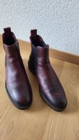 Chelsea Boots, Stiefeletten Varese Lederrot Gr.38