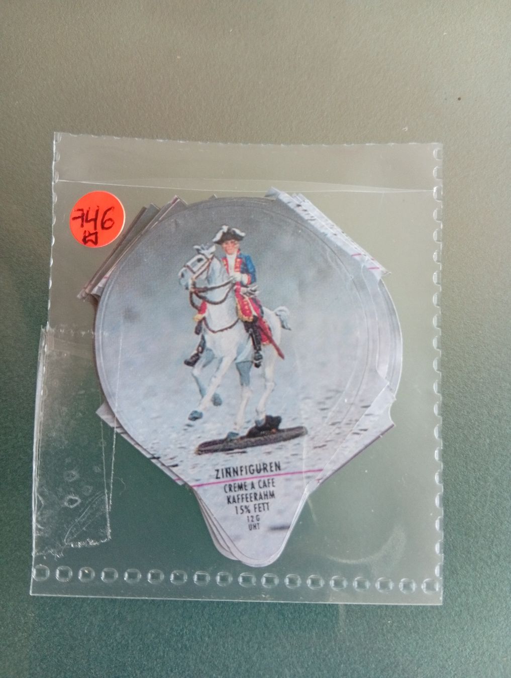 Kaffeerahmdeckel: KRD Zinnfiguren Riegel Serie 746 – Gebraucht aus Amriswil von thp_n68w