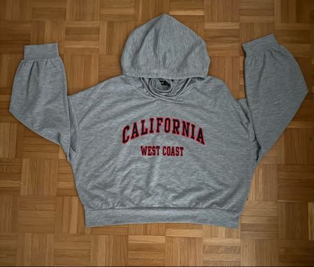 Dünnes crop Sweatshirt