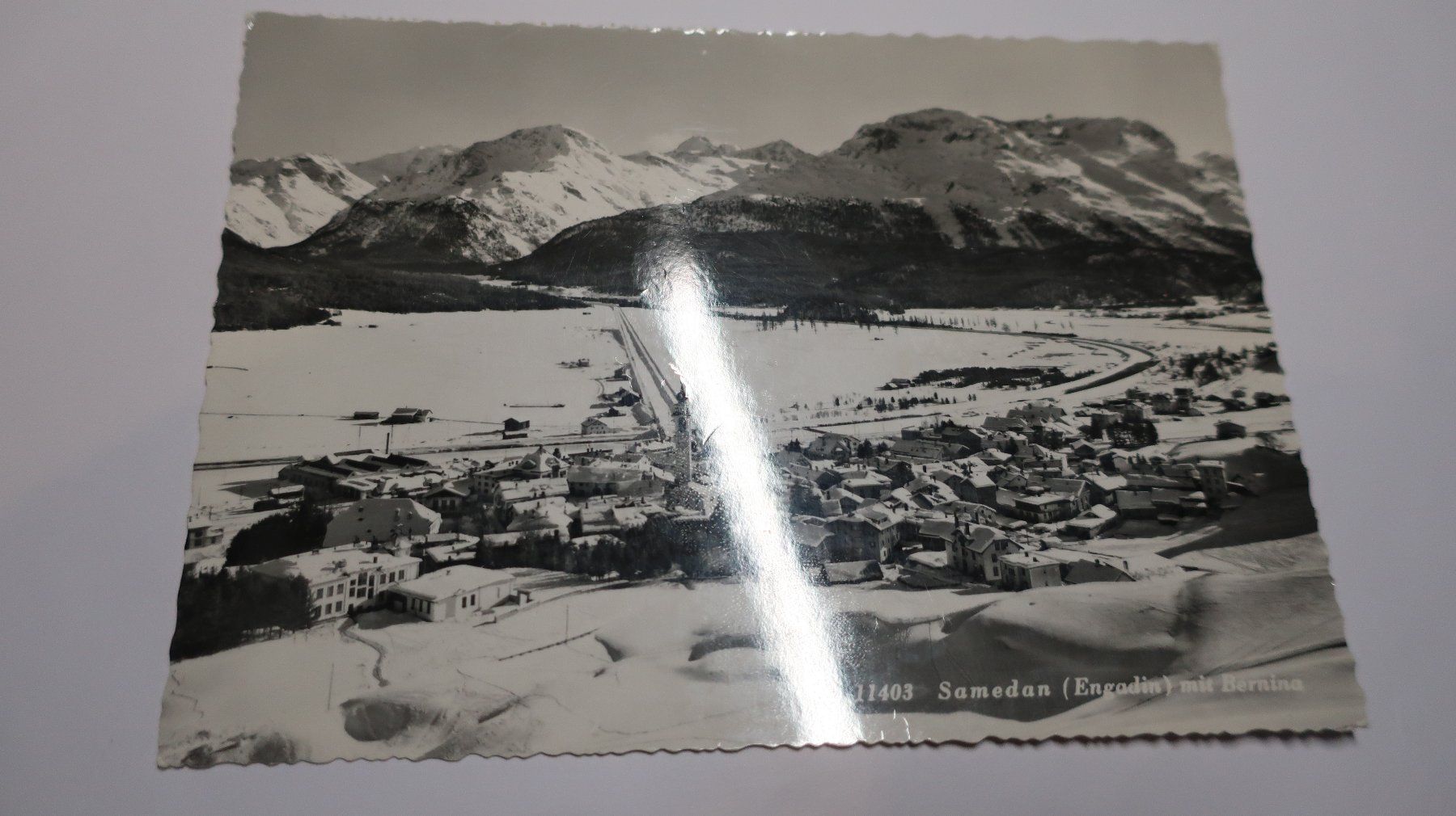 Cartoline postali: Samedan mit Bernina N° 11403  1968 – Usato da Cormoret venduto da Pascalll2001 1