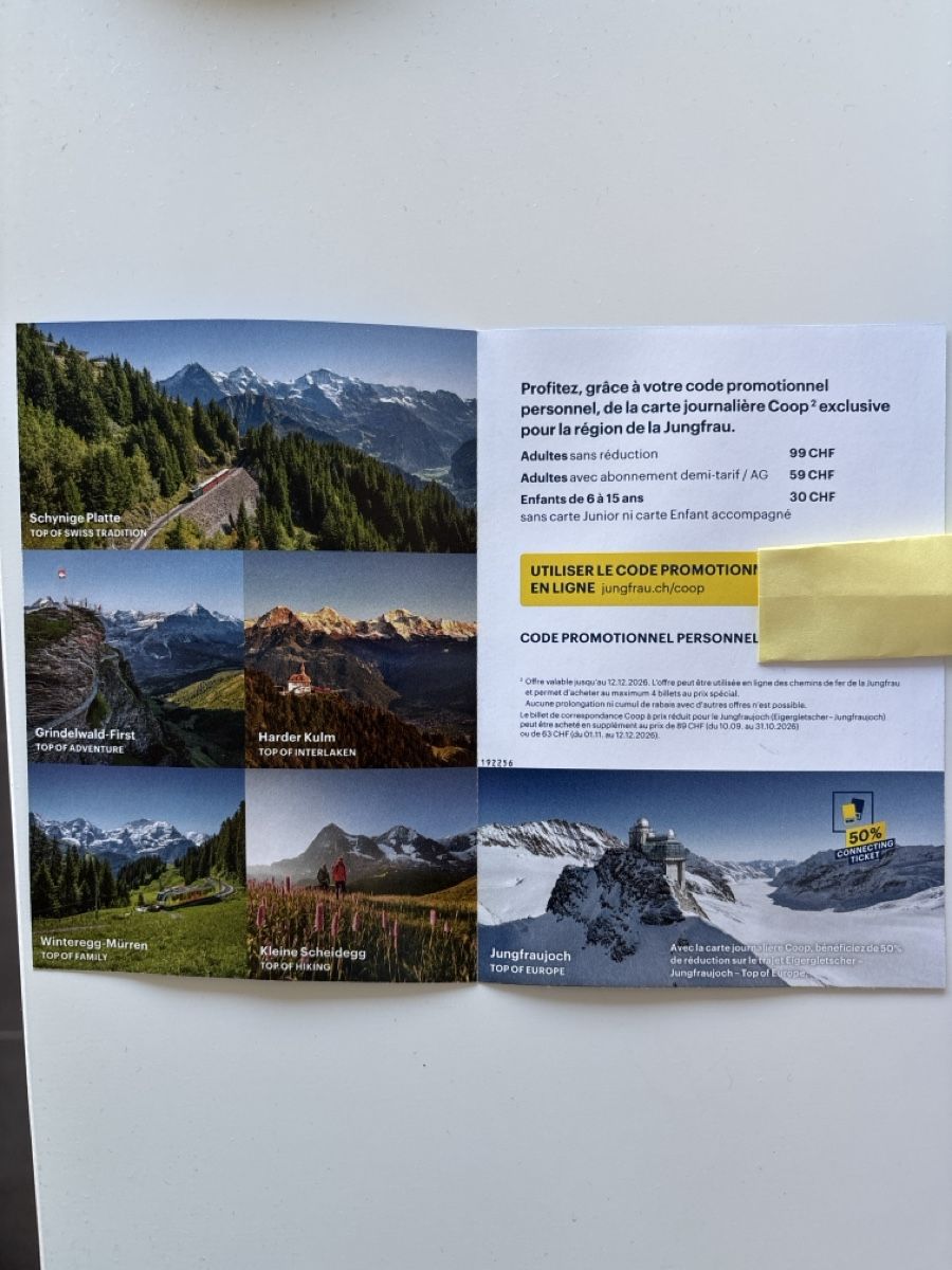Gutscheine: Jungfraujoch  – Neu und originalverpackt aus Reconvilier von Audrey_11 1