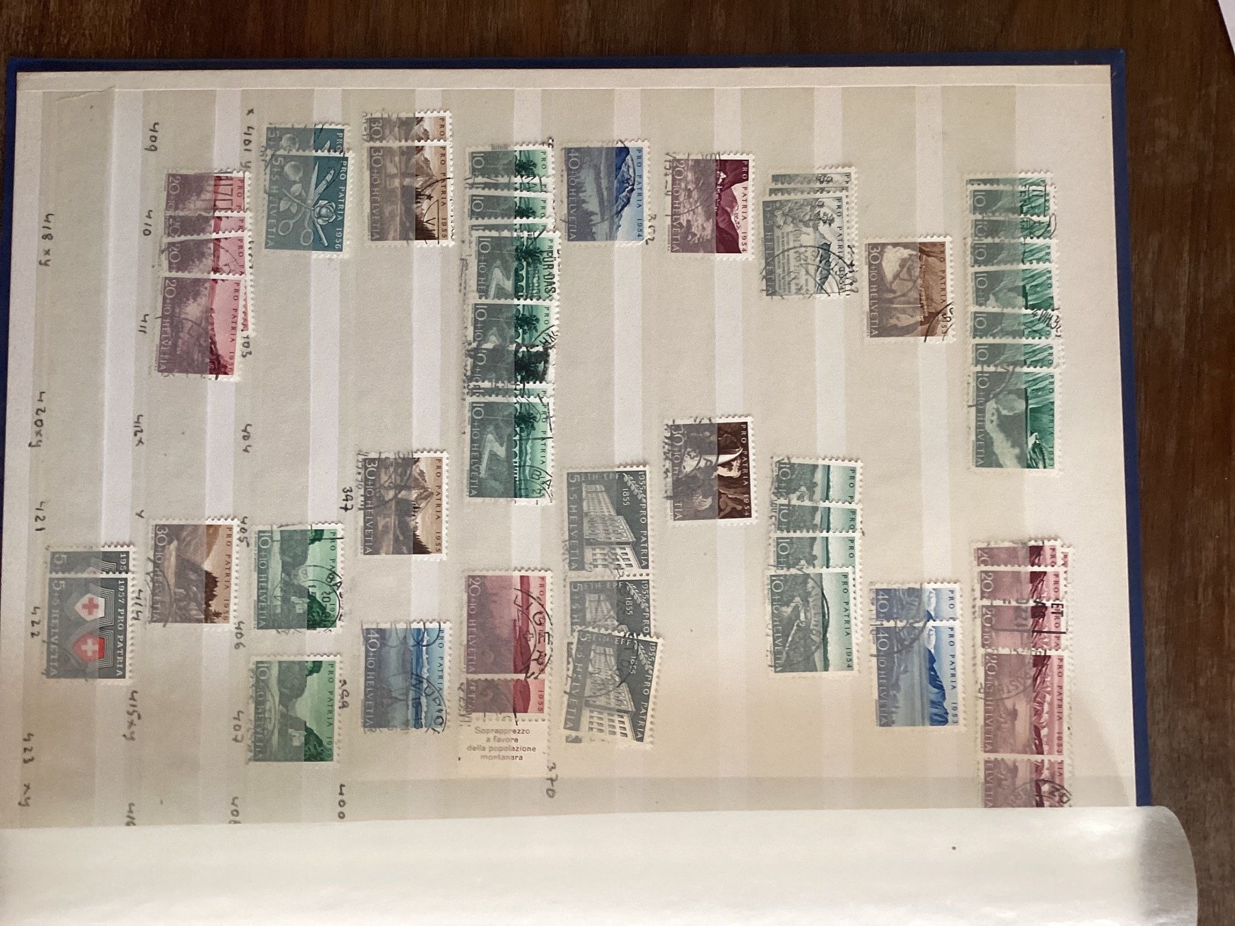 Tutti i francobolli: Briefmarken pro patria album – Usato da Reinach BL venduto da andreas_mueller 3