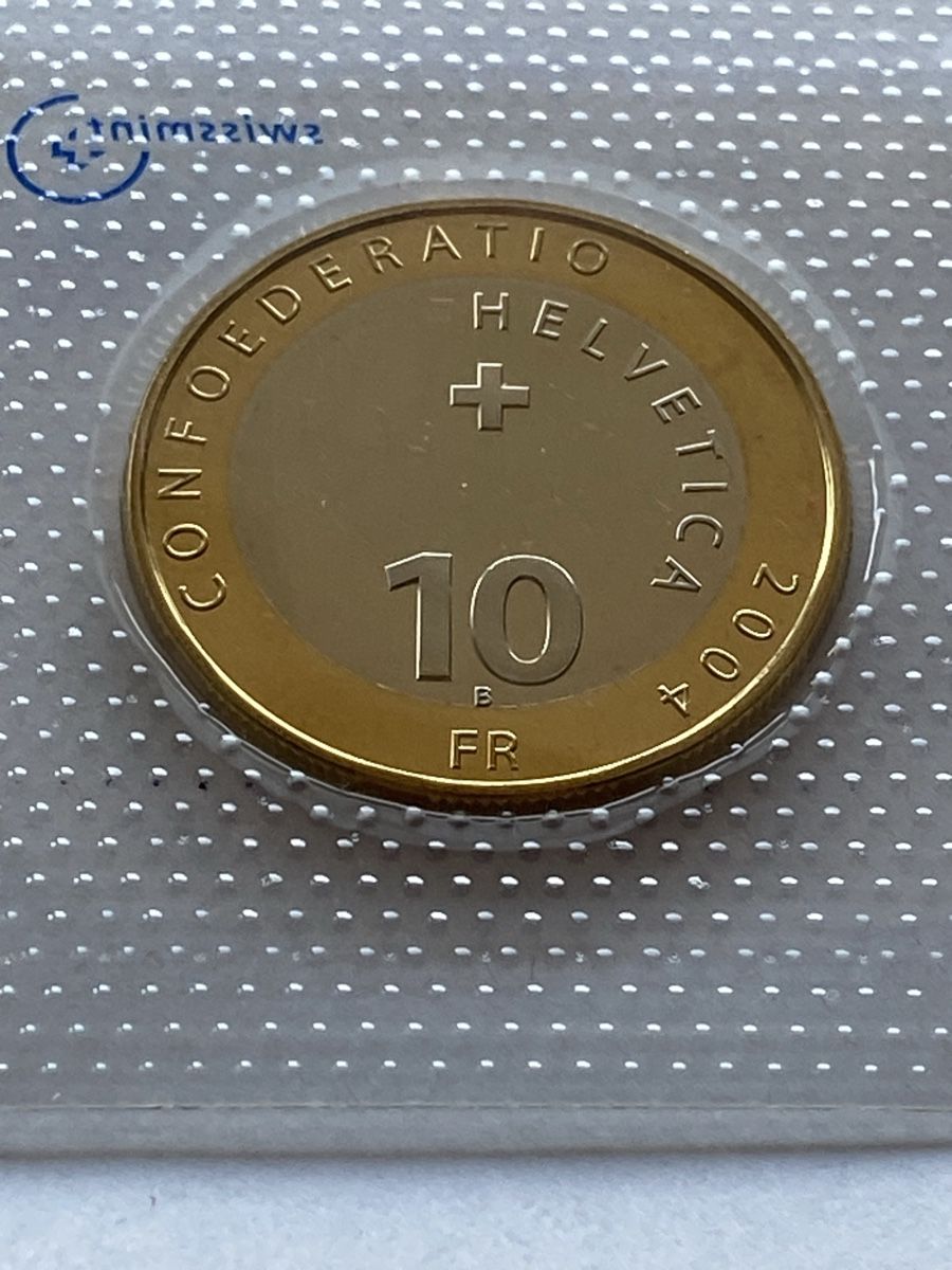 Alle Münzen: Monnaie 10.- Fr 2004 Bimétal – Neu (gemäss Beschreibung) aus Corsier-sur-Vevey von Ginoarturo 1