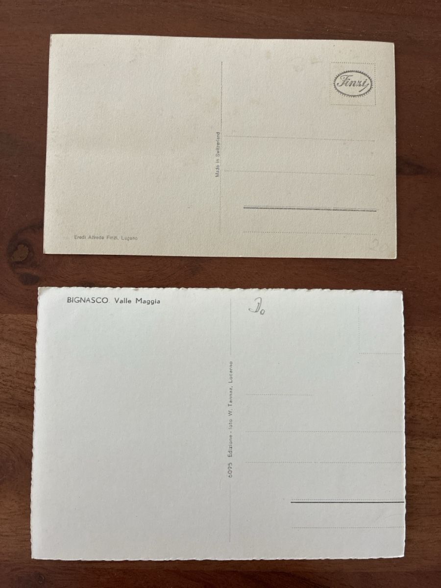 Cartes postales: 2 Ansichtskarten Schweiz von Bignasco TI – D'occasion à Oftringen par Cla.vD.74 1