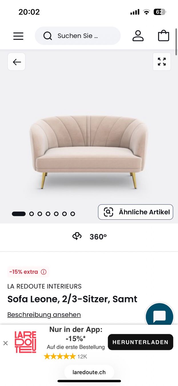 La Redoute Divani: Lovely sofa 2 seater. – Usato da Glattbrugg venduto da suz_8xg5 1