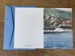 130 Faltbare Karten “Zug vom See” mit Umschlag