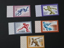 SOWJETUNION 1980 OLYMPISCHE SPIELE MI.4932-4936+ BLOCK 144**