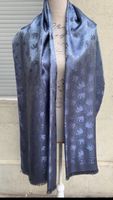 Superbe étole 100%soie tissage jacquard et éléphants