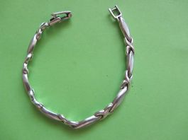 Armband Silber 925 mit Mondsteinen, 18 cm