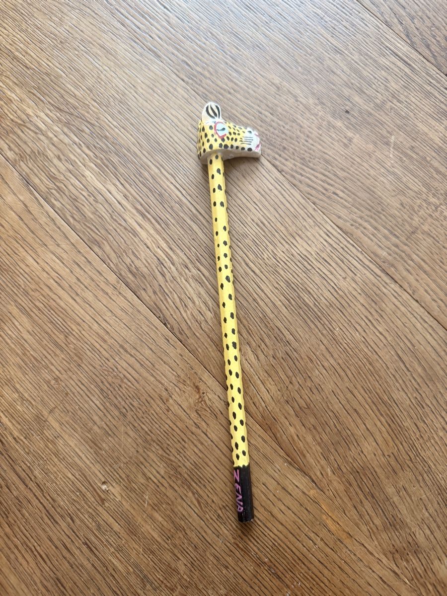 Figuren: Bleistift mit Leopardenkopf-Figur – Neu (gemäss Beschreibung) aus Zürich von nakasch