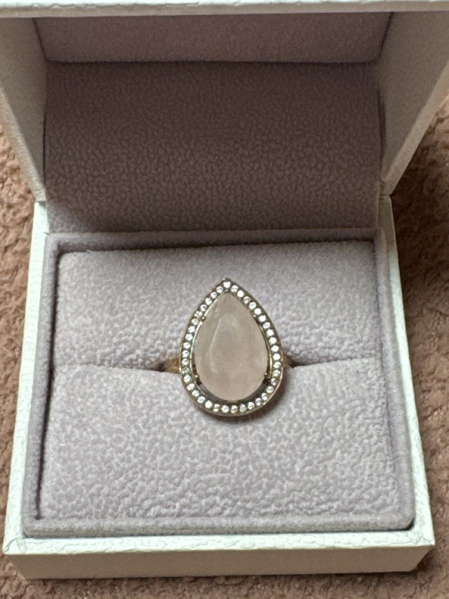 Anelli: Rosenquarz Ring, Tropfenform, Thomas Sabo – Usato da Heiden venduto da Bettyk11.