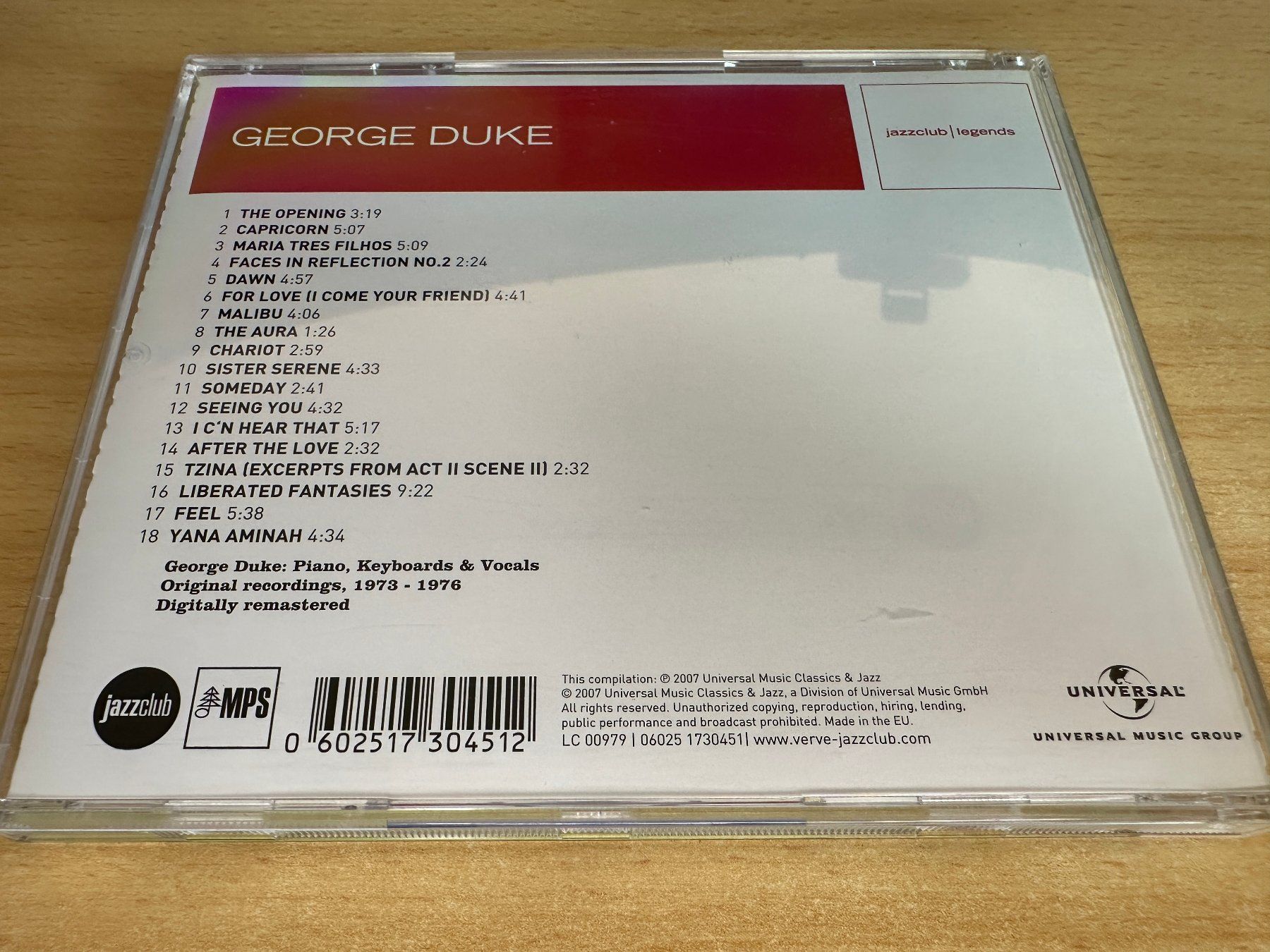 CD: George Duke – Keyboard Giant – Usato da Rikon im Tösstal venduto da Alpenmutz 1