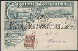 TIS Bellinzona - Litho - AK Vorläufer 1892