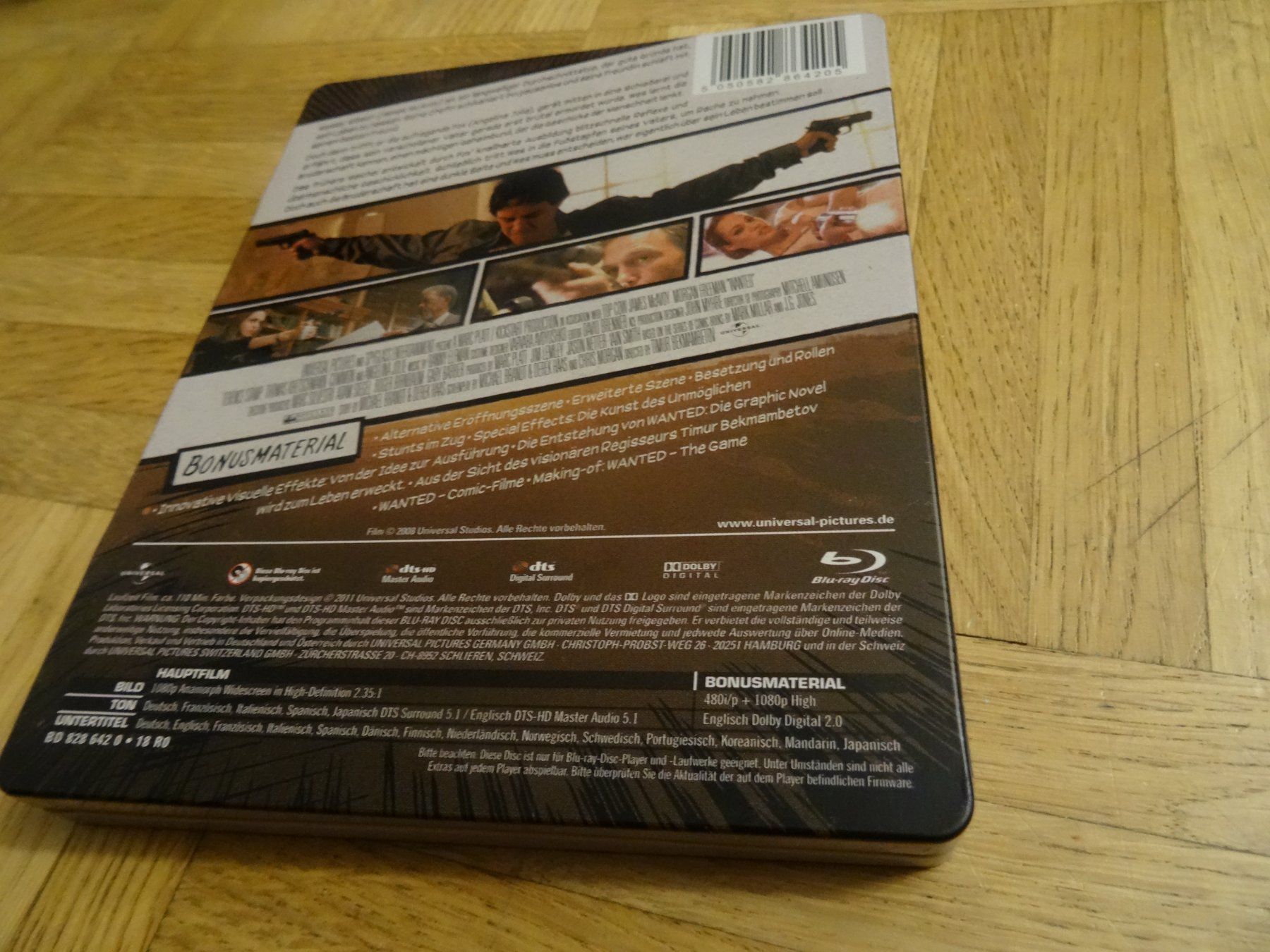 Tutti i DVDs: Wanted Limited Edition STEELBOOK BLU-RAY – Usato da Olten venduto da Disc-Verkauf 2